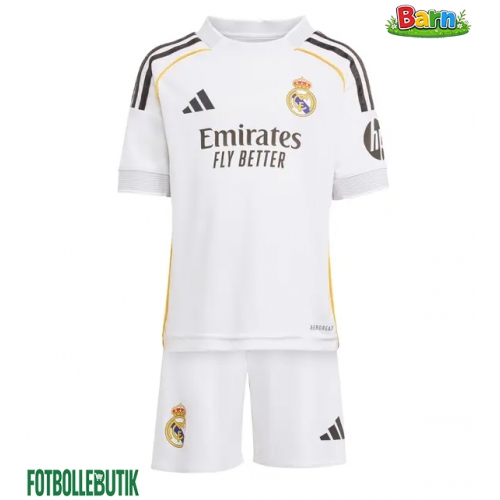 Real Madrid Hemmaställ Barn 2025-26 Kortärmad (+ Korta byxor)